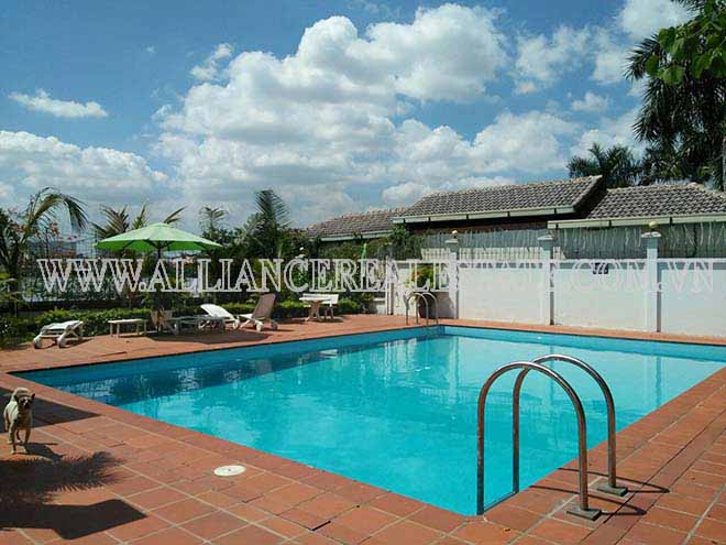 Villa for Rent in Compound in Thao Dien