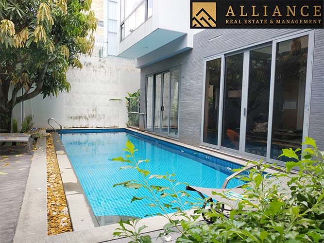 Villa for rent in Thao Dien Ward, District 2, HCMC.